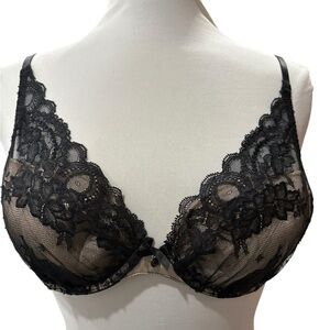 Chantelle Black Lace Overlay Bra